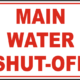 Water Shut Off tag